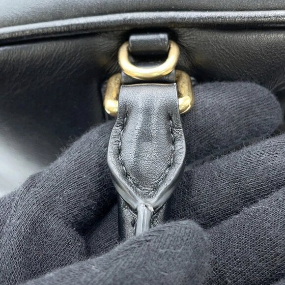 MIUMIU Arkady 2WAY Handbag Leather Black - Picture 11 of 15